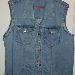 Coldwater Creek Denim Vest